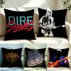 Street ddDire StraitS Cushion Cover Short Plush Cushion Cover Double Sided Print Washable Sofa Pillowcase Home Decor Gift