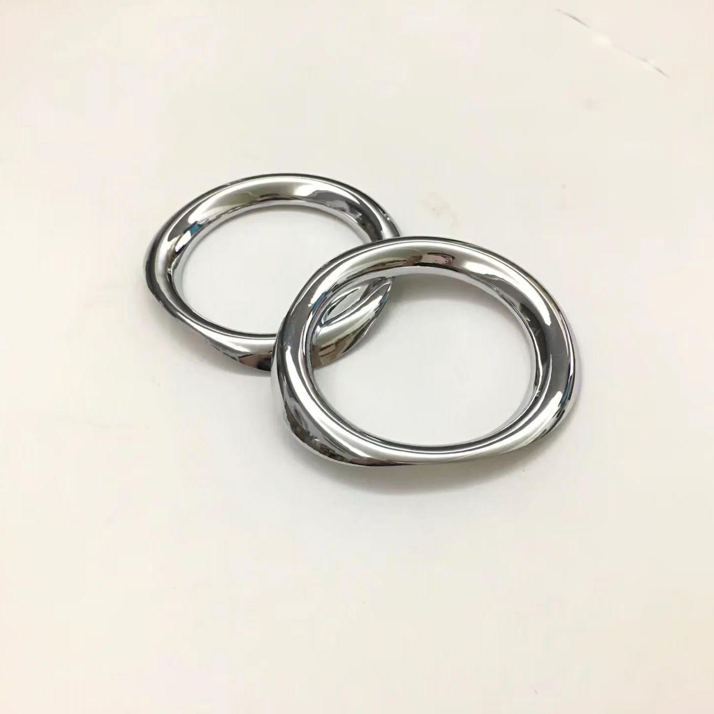 

For Toyota C-HR CHR 2016 2017 2018 ABS Chrome Front Fog Light Trim Bumper Foglight Lamp Frame Cover Car Styling Accessories срібний