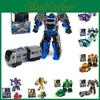 Robot Trasformabile in Auto Action Figure Giocattolo Cartone Animato Collezionabile Con Puzzle di Assemblaggio Materiale Plastico