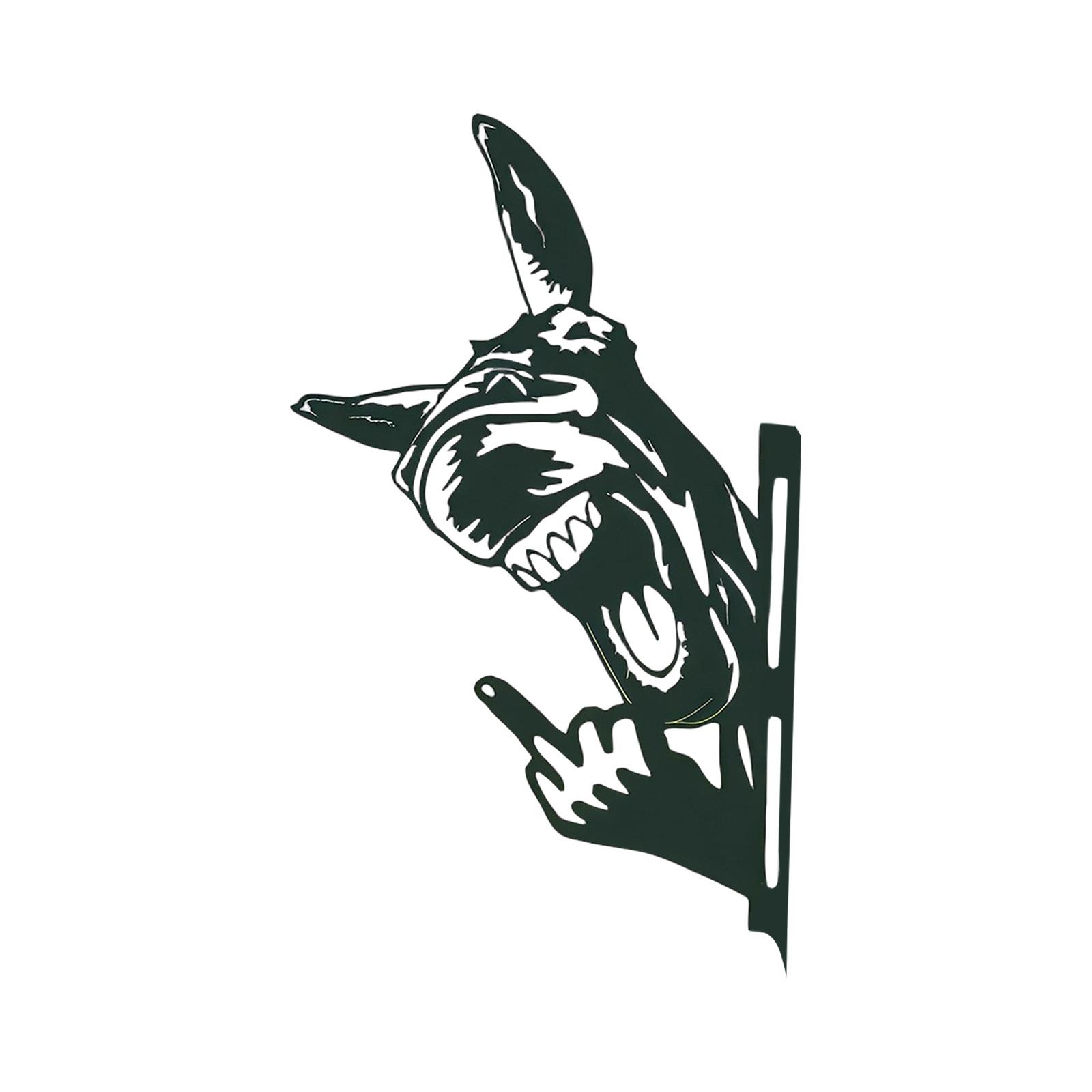 

Кованое железо Силуэт осла Настенное искусство Уличное украшение для сада Статуя Металлические изделия One Size