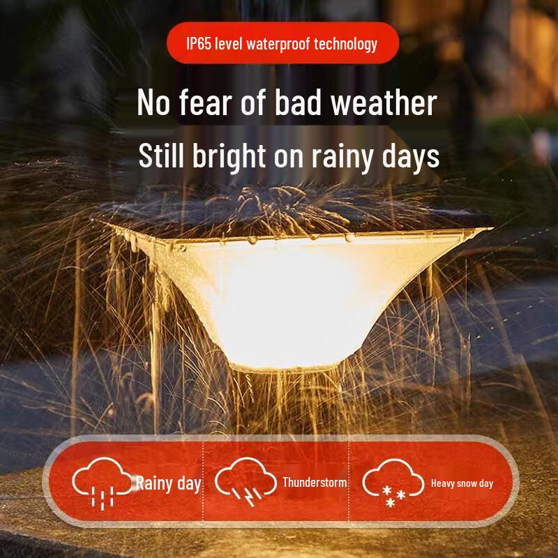 Beigong Solar-Powered LED Lawn Light