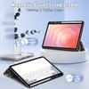 For Samsung Tab S11 Case Trifold Paint Acrylic Hard Back Smart Cover For Funda Galaxy Tab S11 11 inch Case with Pen Holder