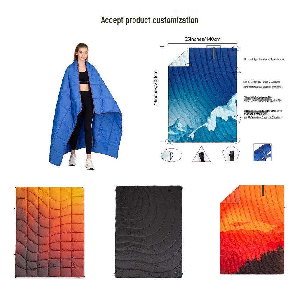 Four Seasons Universal Outdoor Camping Sleeping Bag, Thickened for Adults