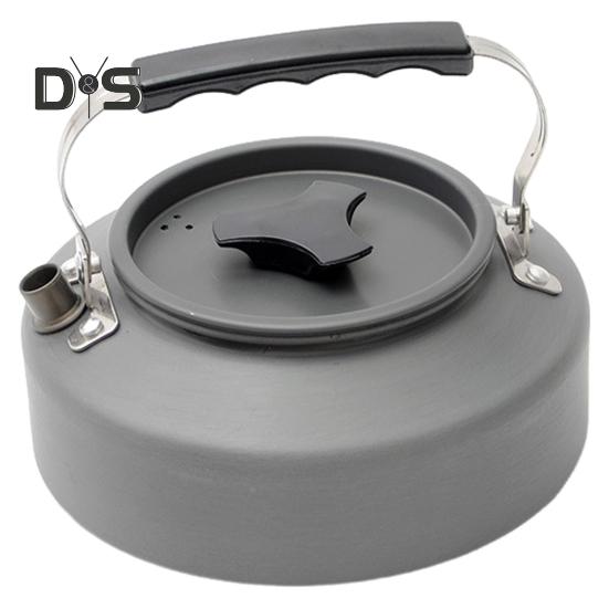 0.8/1.1/1.2L Aluminum Alloy Camping Kettle Portable Lightweight Large Capacity Outdoor Traveling Hiking Picnic Coffee Pot Tea Kettle