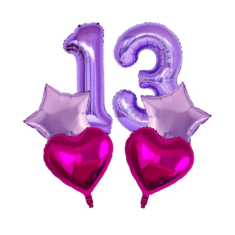 Lot Purple Balloon Set Latex Confetti Balloons Wedding Valentine's Day Globos Baby Shower Birthday Christmas Party Decorations