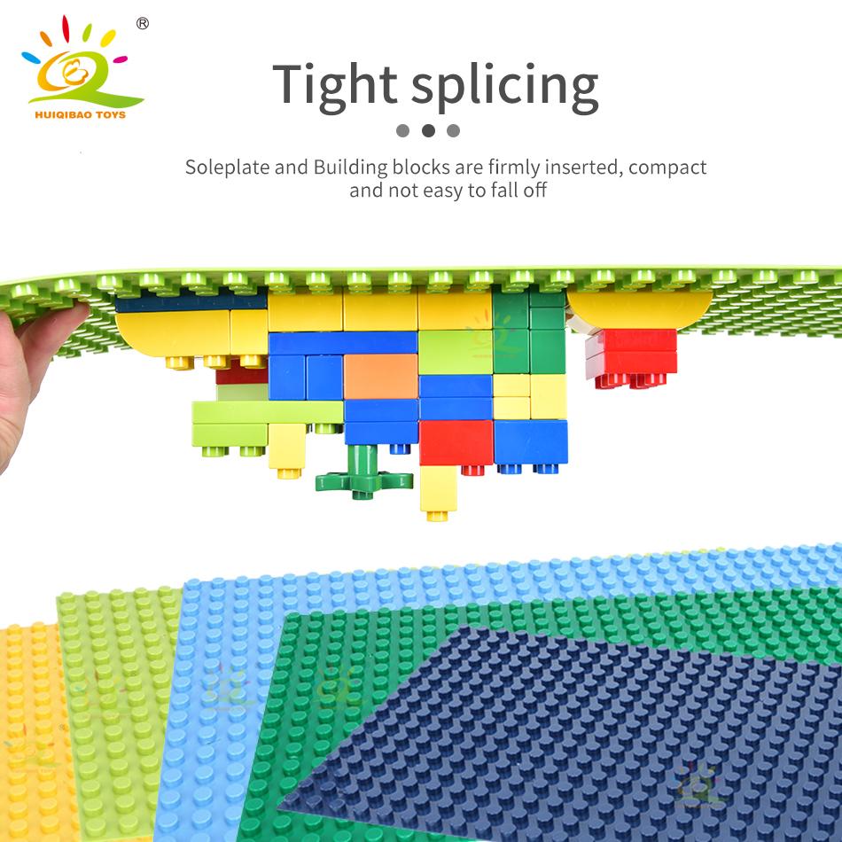 7-farbige kompatible große Ziegel-Grundplatte DIY große Baustein-Grundplatte Brett Stadtbauspielzeug für Kinder