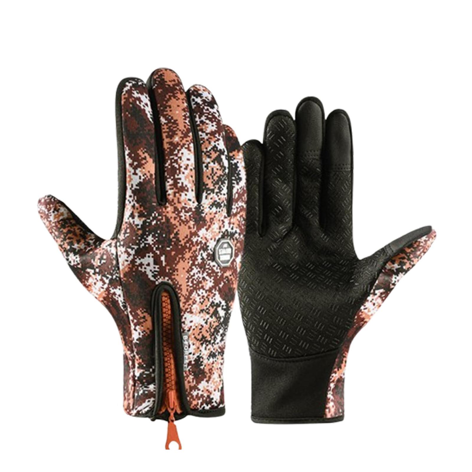 

Флисовые изолированные перчатки с сенсорным экраном, тепловые ветрозащитные снегозащитные теплые перчатки для зимних видов спорта, варежки для катания на лыжах и велосипеде S