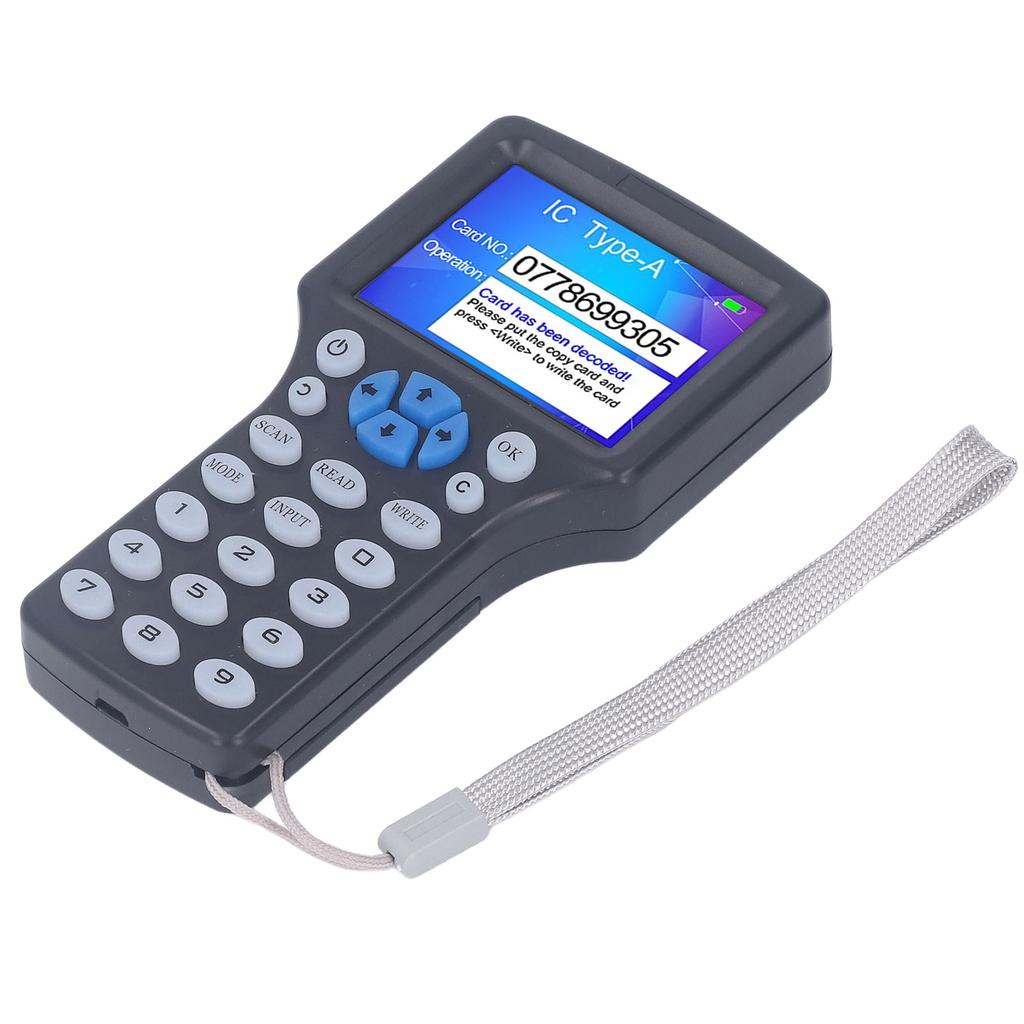 Black NFC RFID Card Reader with UID Keychain HD 2.8inch Full Color Screen Card Copier Writer Duplicator