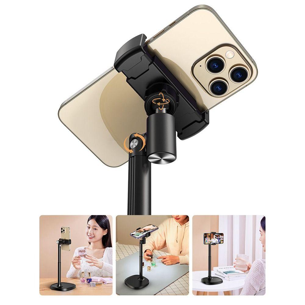 Foldable Design Aluminum Alloy Holder Mobile Stand  for Desk Use Desktop Filming Content Creation