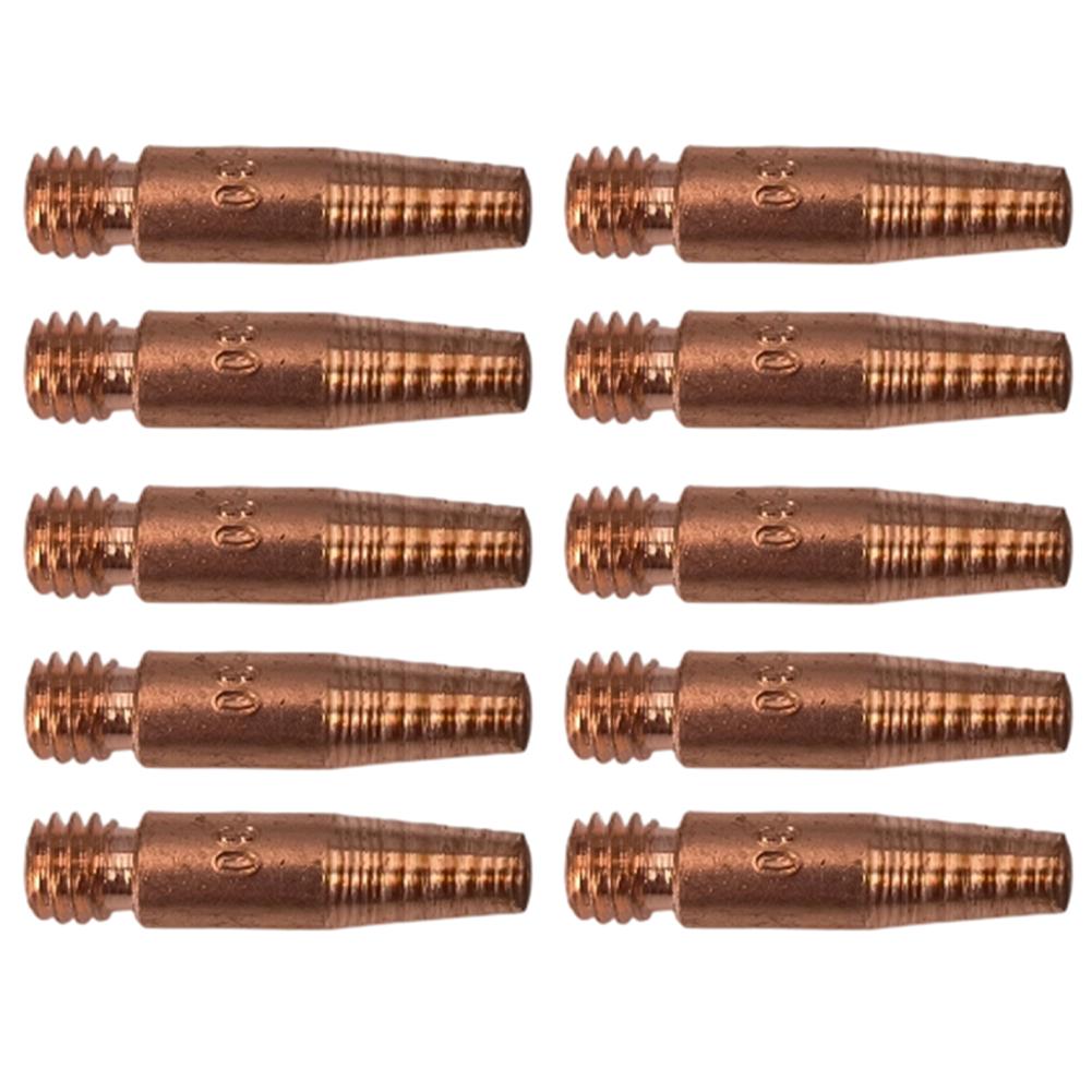 For MIG Welding MIG Welding Tips 11T Compatible Tips MIG Welding Gas Compatible Nozzle As The Picture Copper Alloy Material