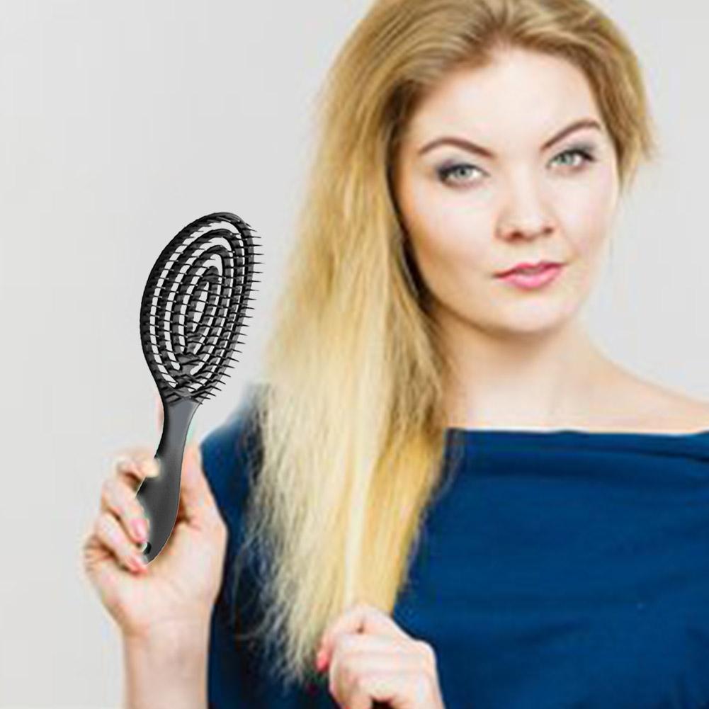 1PCS Massage Hair Comb Wet Hair Brush Salon Women Hairdressing Tools Detangling HairBrush Wet Dry Salon Barber Hair Styling Tool