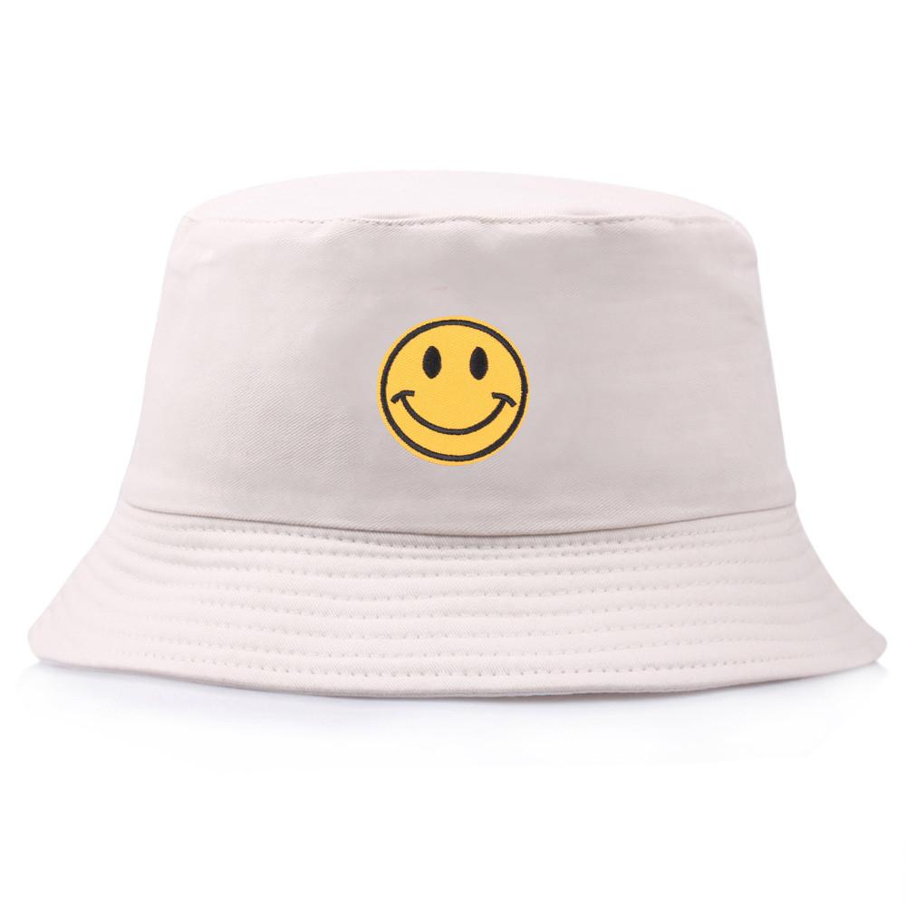 Cotton Embroidered Fisherman Hat With Sun Protection For Summer Beach And Casual Wear