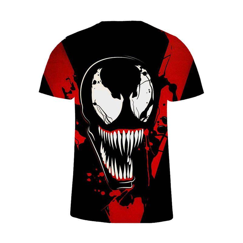 Stylish Women Men Movie Venom Comic Print Casual 3d T-shirt For All Seasons