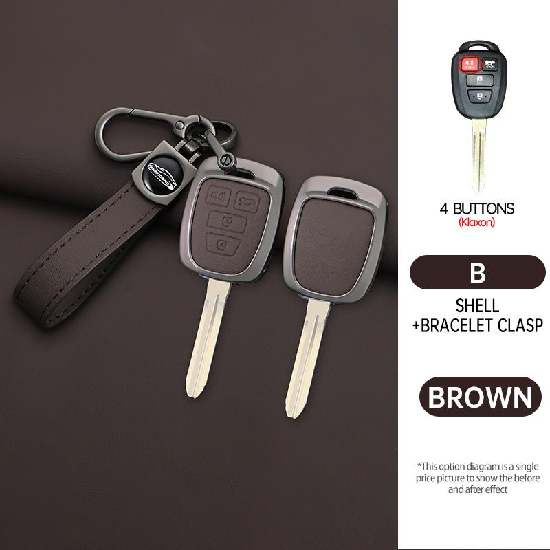 Car Key Cover Case Shell Fob Holder Accessories For Toyota Rav4 Camry Corolla Tacoma Vios Prius C Highlander