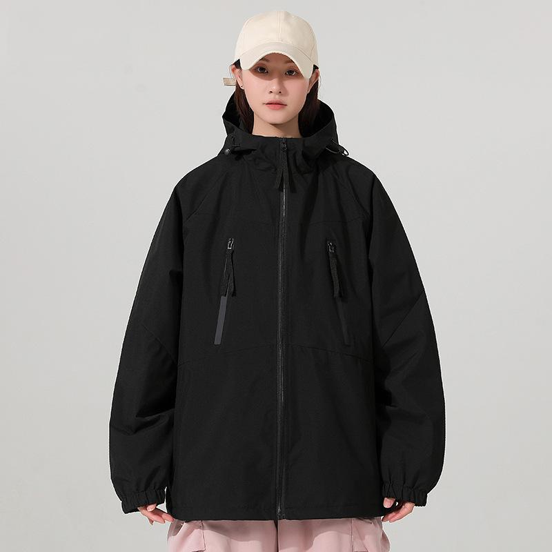 

Унисекс Горная Куртка-Ветровка с Капюшоном - Легкая Водонепроницаемая Куртка для Повседневных Занятий Спортом и Пеших Прогулок Весна/Осень Medium