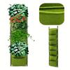 M-Modern-New 7 Pockets Vertical Grow Bag Felt Wall Mount Flower Vegetable Planting Container Outdoor Indoor Garden Planter