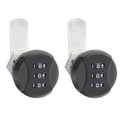 3.5x3.5x5cm 3-Digit Cam Lock Adjustable Thread Cam Lock Door Lock Adjustable Thread Lengths Corrosion-Resistant