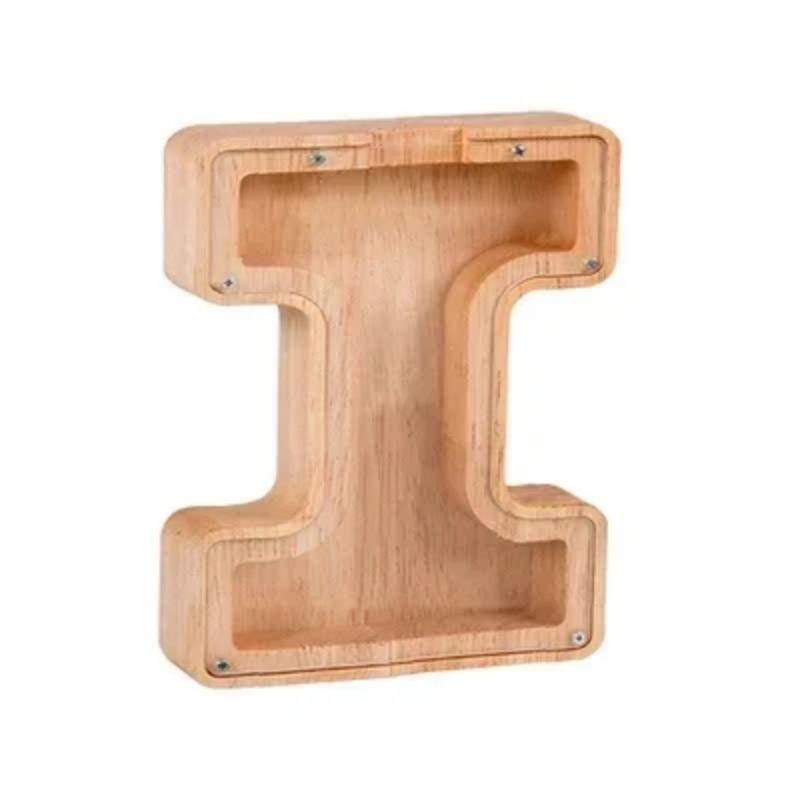 26 englische Buchstaben formen einfaches Sparschwein aus Holz, Registrierkasse, Münze, Heimornamente, Souvenir, Kunsthandwerk, Kindergeschenke, Kindergeschenke