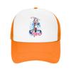 Hatsune Miku Vocaloid Foam Mesh Trucker Hat Stylish Summer Breathable Meshback Sun Caps Adjustbale For Casual Wear