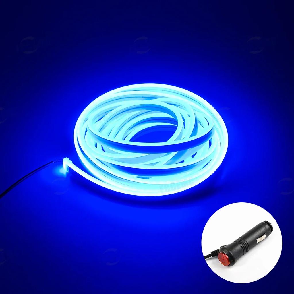 Modified LED Car Trunk Lighting Strip With Cigar Magnetic Induction 5 Meters Free-Cut Waterproof Soft Decorative Light Bar