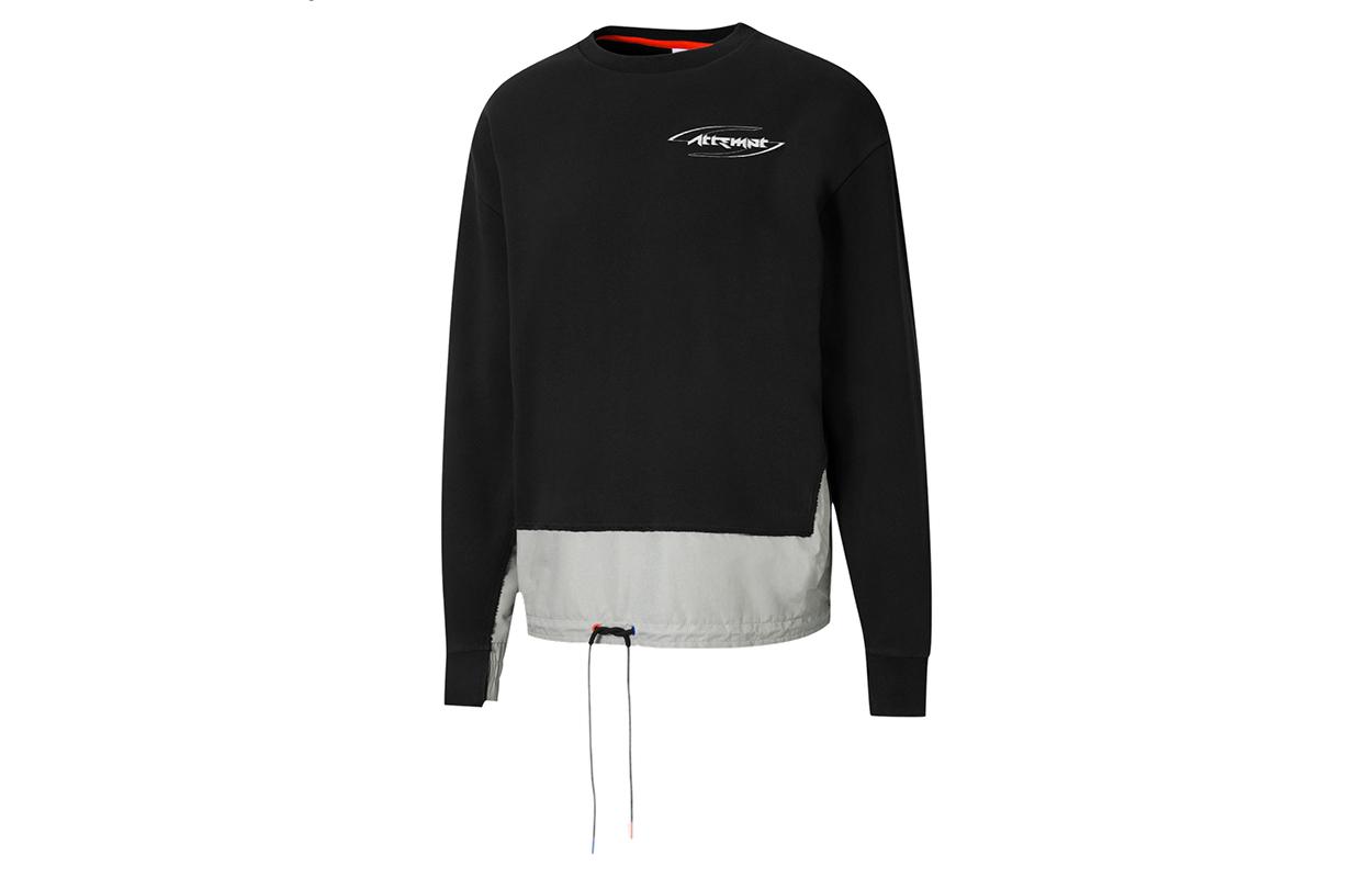 PUMA X ATTEMPT Sweatshirts Men s Black Crew Neck Moderate Regular 598273-01 M