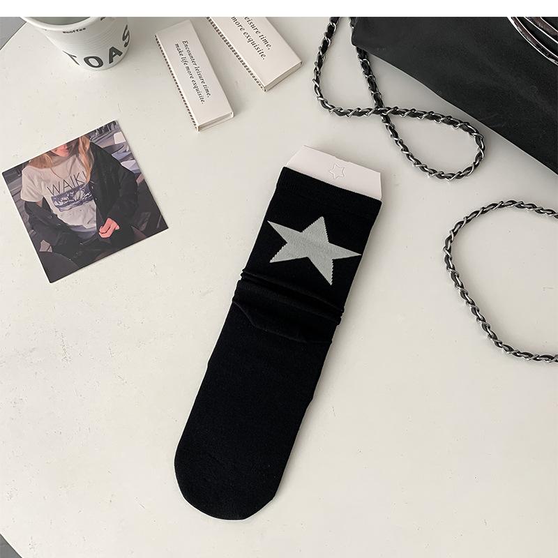 

Носки для весны и лета, японские носки с бантом на каблуке, без косточек, из чесаного хлопка, женские носки средней длины, милые многослойные носки One Size