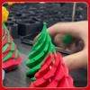 3D Printed Cone-Shaped Toys Christmas Trees Spiral Tabletops Decompression Decorations Children's Push And Push Music Gifts