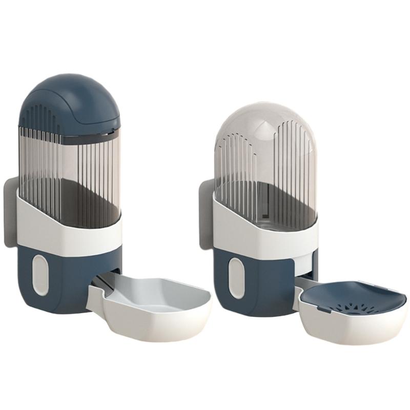 

Pet Feeder Cat Automatic Feeder And Water Cat Water Dispenser Cat Feeder темно-сірий колір