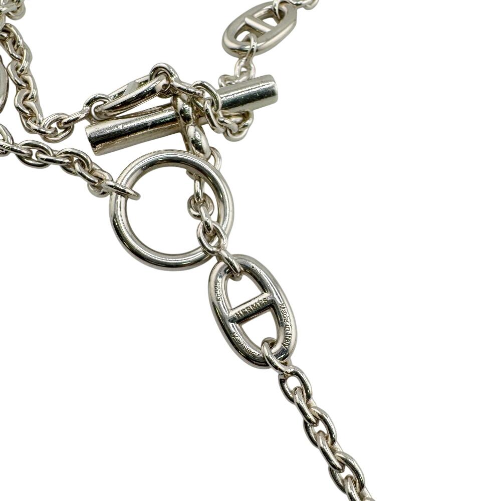 HERMES 2022 Silver925 Chéne Dunkle Farandole Necklace Silver Silver925 unisex Used