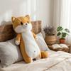 Soft Plush Dog Shaped Body Pillow Long Stuffed Animal Cushion for Home Use Comfortable Support and Decorative Plush Toy for Relaxation