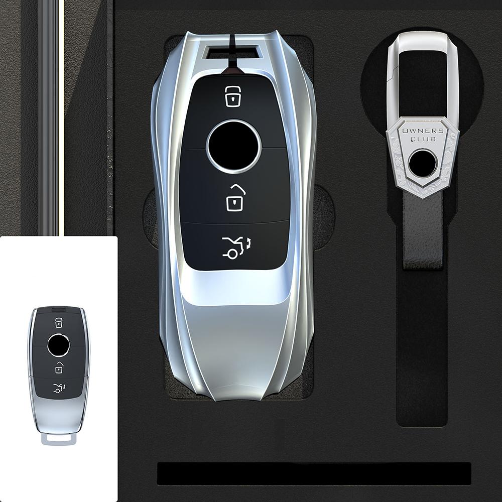 Kryt pouzdra na klíče ze slitiny zinku do auta pro Mercedes Benz třídy ACESG GLC CLE CLA GLB GLS W177 W205 W213 W222 X167 AMG