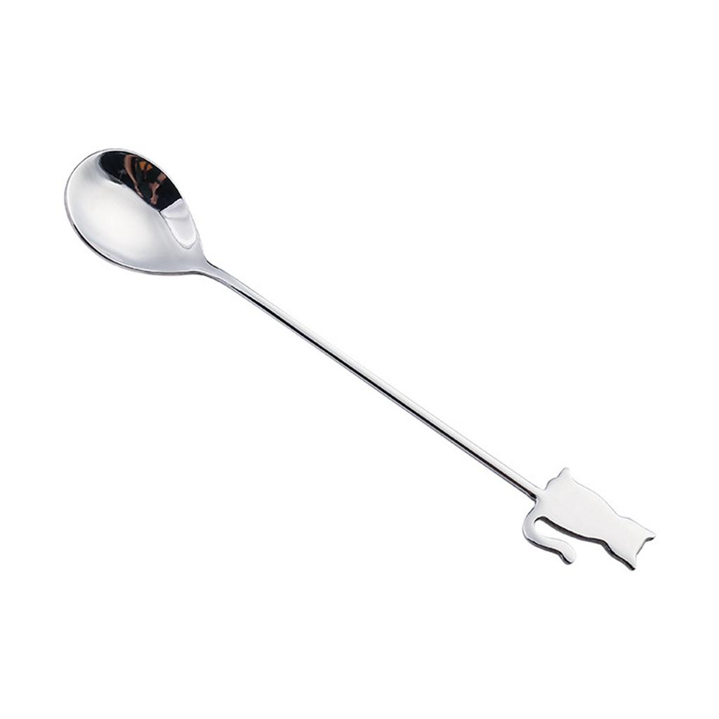 Dessert Edelstahl Fisch Mischen Zuhause Kaffeezubehör Milchlöffel Teelöffel Rührwerkzeug