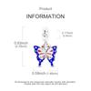 Charm Bead Charms copper Plated Creative Flagthemed Butterfly Pendants Compatible With Authentic Bracelets Bead Charms Women Jewellery Making