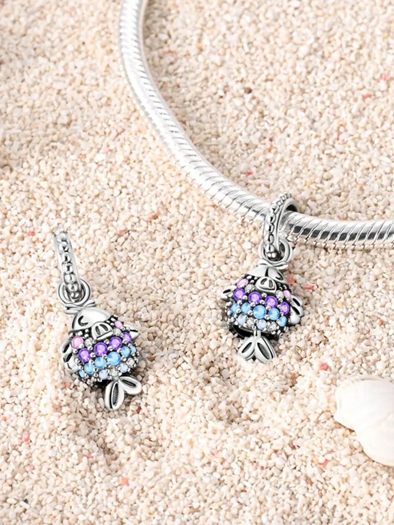 Charm Copper Colors Deep-Sea Colorful Fish Bead For Original Bracelet Diy Beads Charms Jewellery Making Gift For Women Styfne