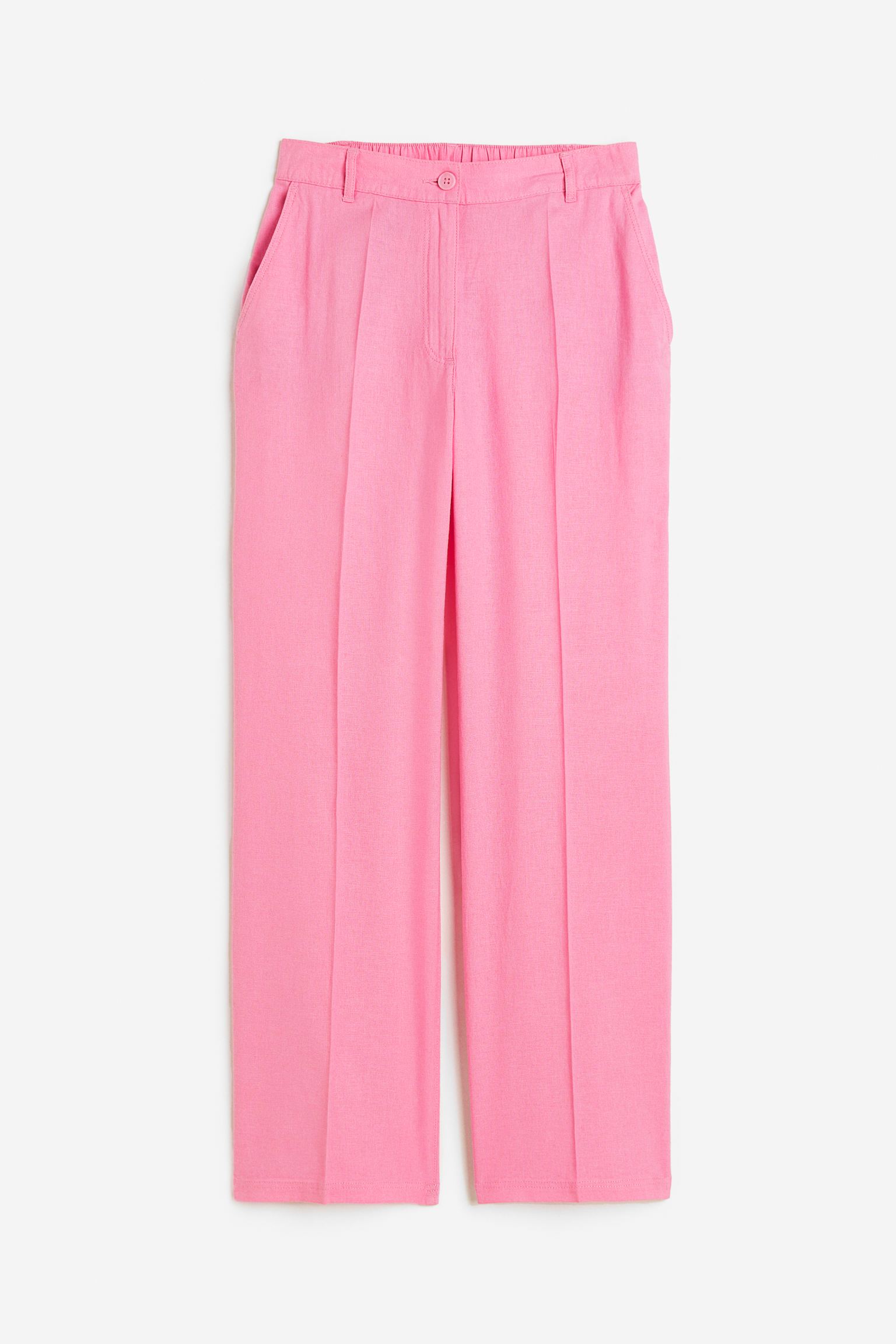 

Linen-blend trousers