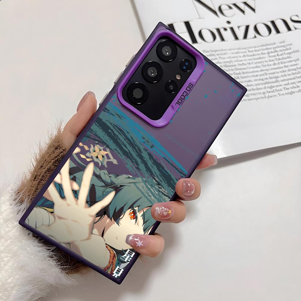 Cool Anime ZZZ Phone Case For Samsung Galaxy S25 Edge S24 S23 S22 S21 S20 Ultra Funda Silicone Silver Cover