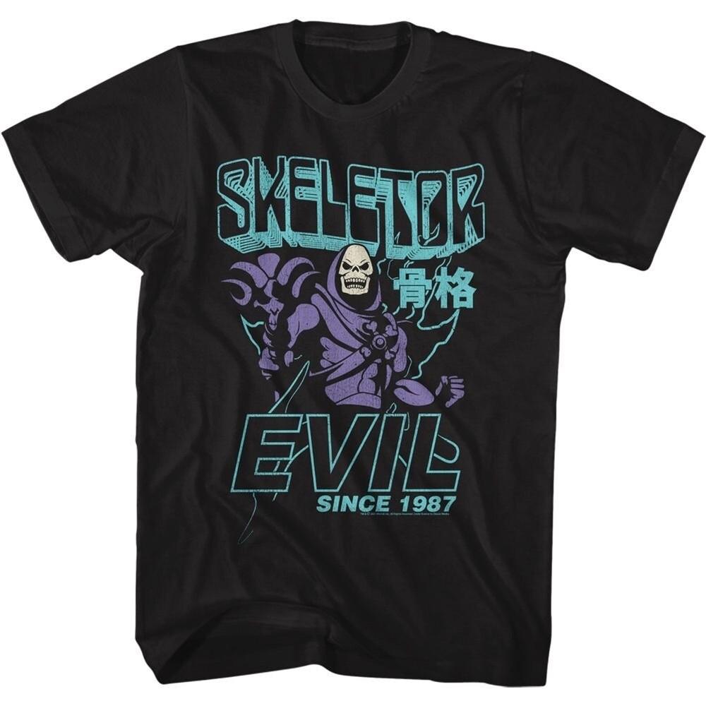 

Masters of the Universe Mens T-Shirt TV SKELETOR EVIL SINCE 1987 Black Cotton Unisex T-Shirt M