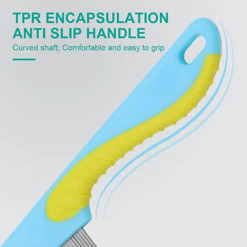 Pet Dematting Comb Steel Pet Grooming Comb For Dogs And Cats Gently Removes Loose Undercoat Flea Comb Pretty&Better