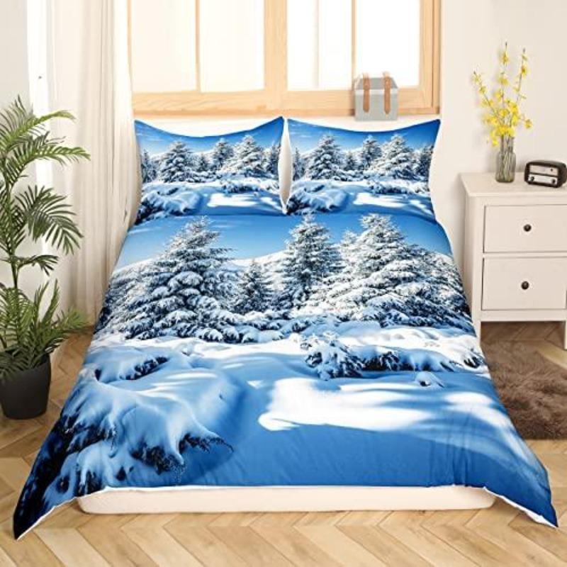 Natural Scenery Duvet Set Duvet Cover Set 3d Bedding Digital Printing Bed Linen Polyester Bedding Set Fashion Design King Queen