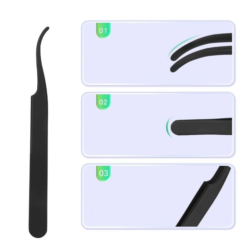 Lashie - Stainless Steel False Eyelashes Tweezers