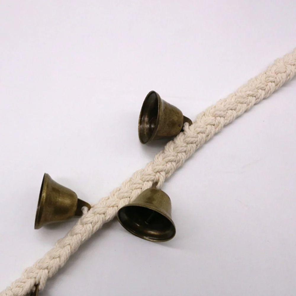 Woven Dog Training Bell Cotton Rope Pet Doorbell Door Chime Dog Bell for Potty Training