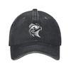 Angler Fish Fishing Graphic Cotton Baseball Cap Adjustable Curved Brim Casual Outdoor Dad Hat for Men Women