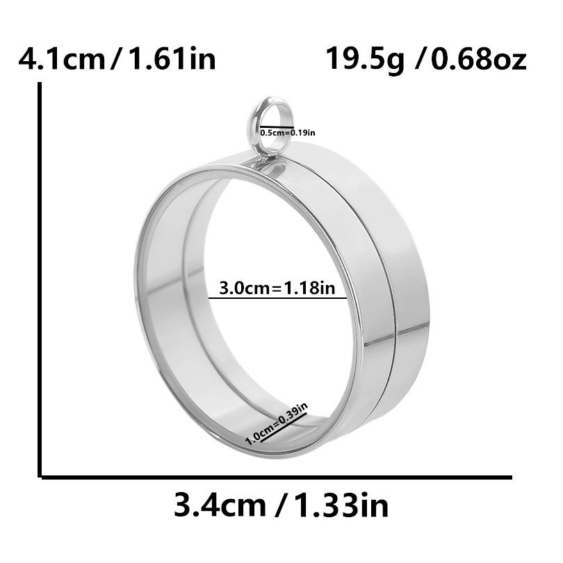 Thickness 10mm Innner Size 15-45mm Stainless Steel Locket Pendants For Jewelry Makings Supplies Round Glass Twist Screw Lockets