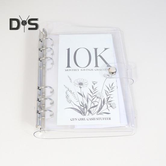 12 Månaders Kuvert Utmaning för Sparande Pärm 100 Kuvert Månatliga Besparingar Pengabok Kontantkuvert Utmaningspärm Kit