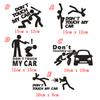 Kreative Autoaufkleber „Don't Touch My Car“ – lustige Außenaufkleber für Autofenster