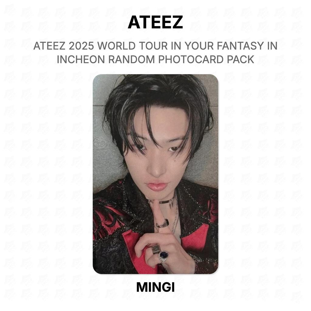 ATEEZ 2025 WORLD TOUR IN YOUR FANTASY IN INCHEON RANDOM PHOTOCARD PACK Official Photocard