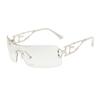 New Fashion Rimless Y2K Sunglasses Women Men  High Quality Trending Product Rave Party Festival  Uv400