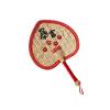 Portable Handmade Palm Leaf Fan: Old-fashioned, Durable, Child-Friendly, Mosquito Repellent, Woven Straw Design