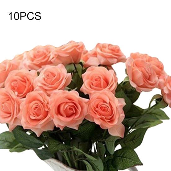 10 buc flori artificiale de trandafiri din latex pentru petrecere de nunta buchet de masa de birou Decor pentru casa