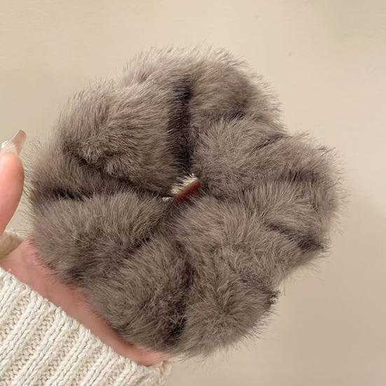 Yousheng Women Hair Rope Large Size Plush Hair Scrunchies Comfortable Fit No Pulling Warm Hair Band Hair Accessories